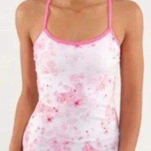 Lululemon Frangipani Power Y Tank Size 4